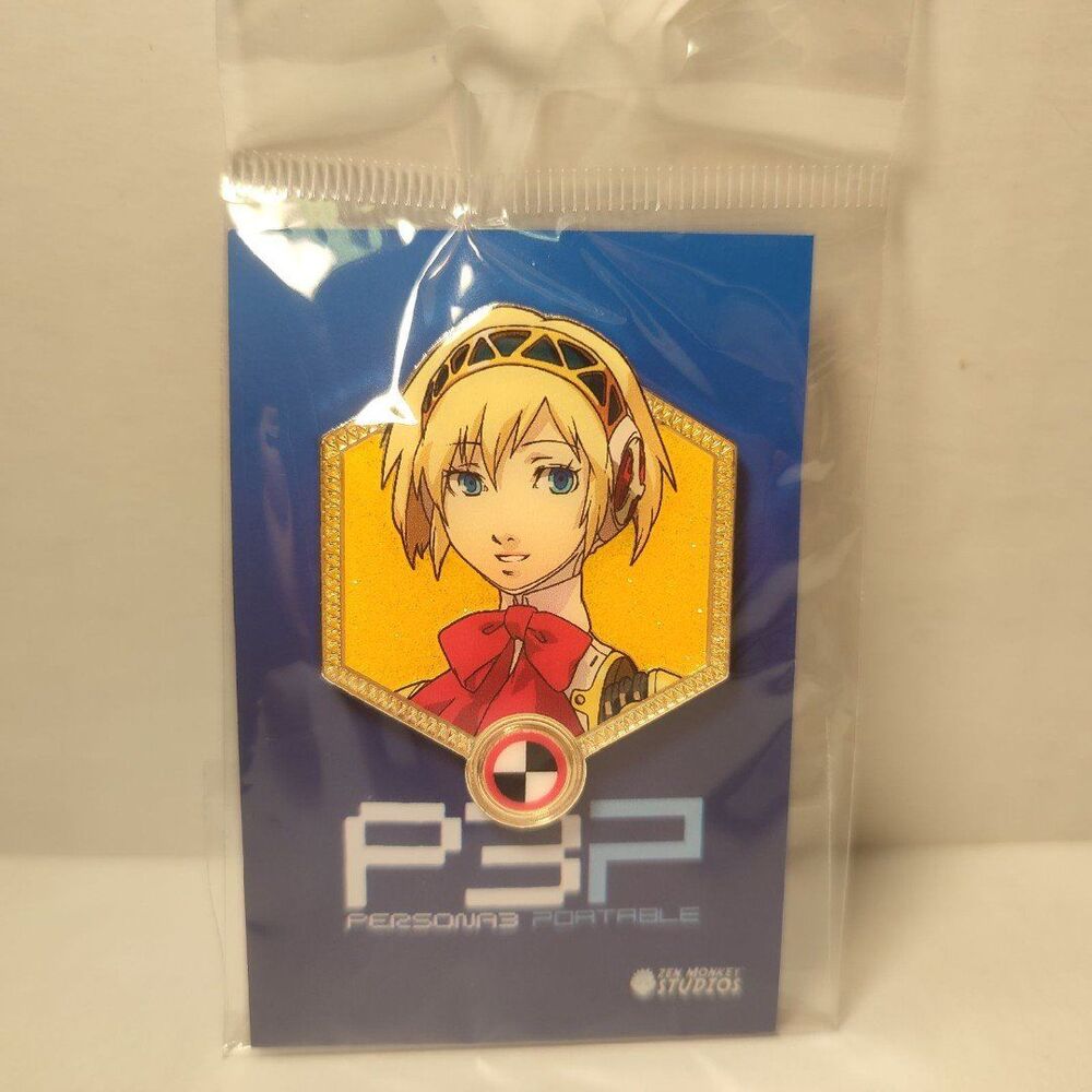 Persona 3 Portable Aigis Enamel Pin Official Atlus Collectible Figure Emblem